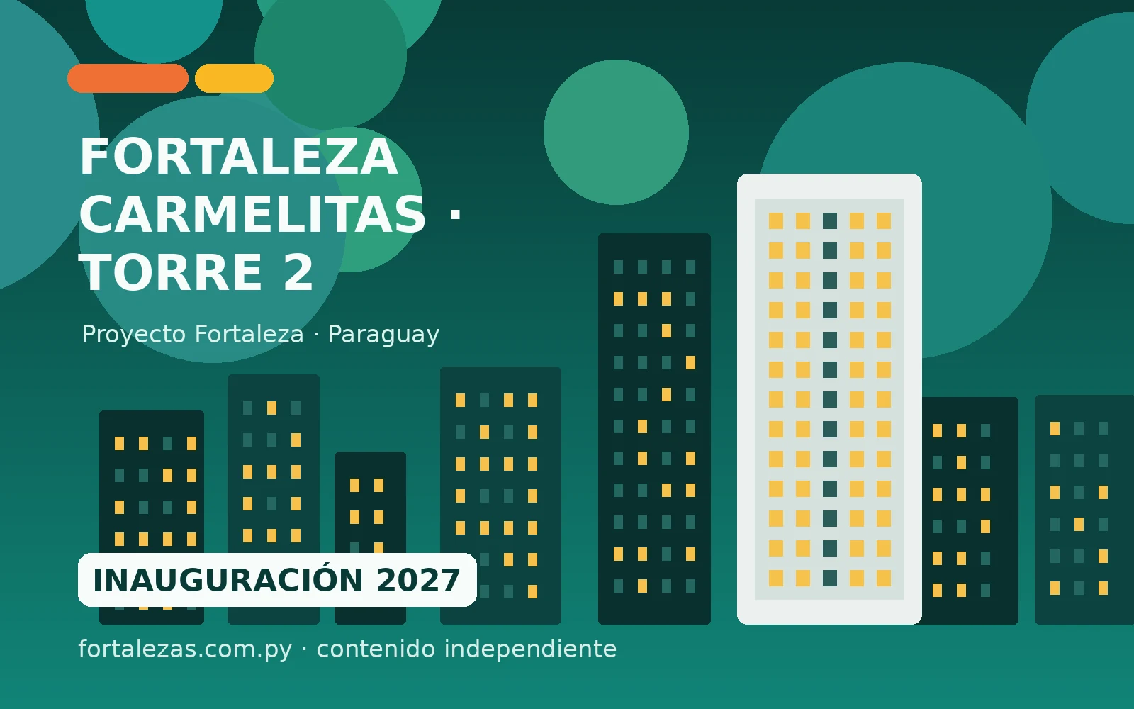 CARMELITAS: dos torres que muestran la escala de un proyecto de largo plazo